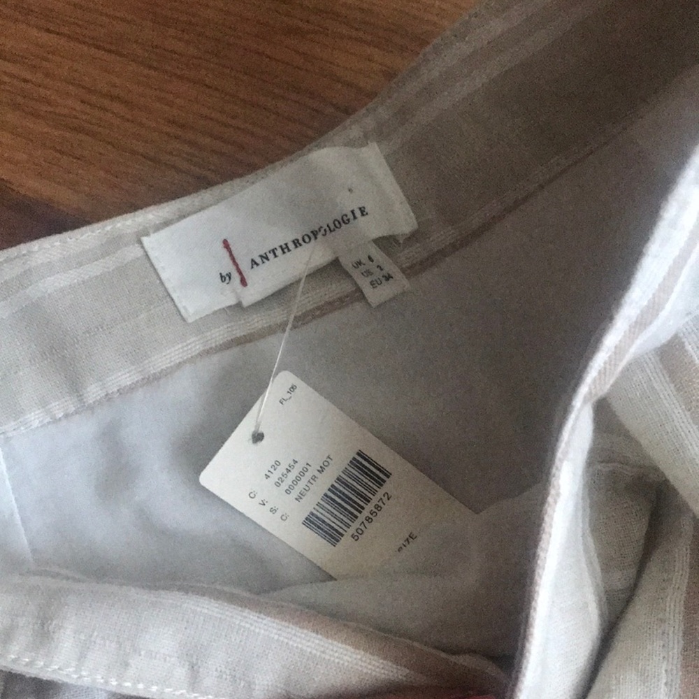 Anthropologie khaki/neutral midi skirt - Picture 7 of 7